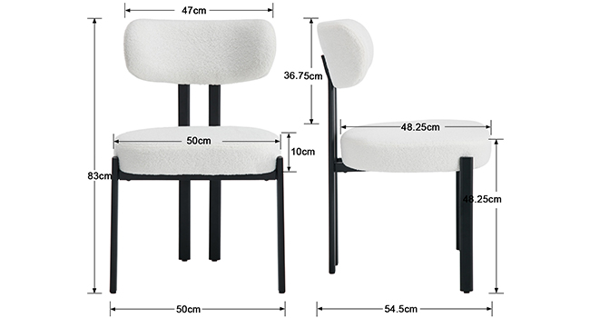 chaise de salle a manger avec dossier