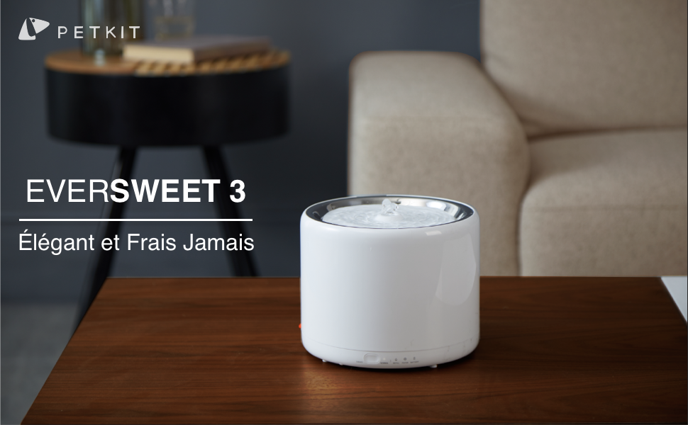 Fontaine à Eau pour Chat Chien Fontaine à Fleur pour Chat