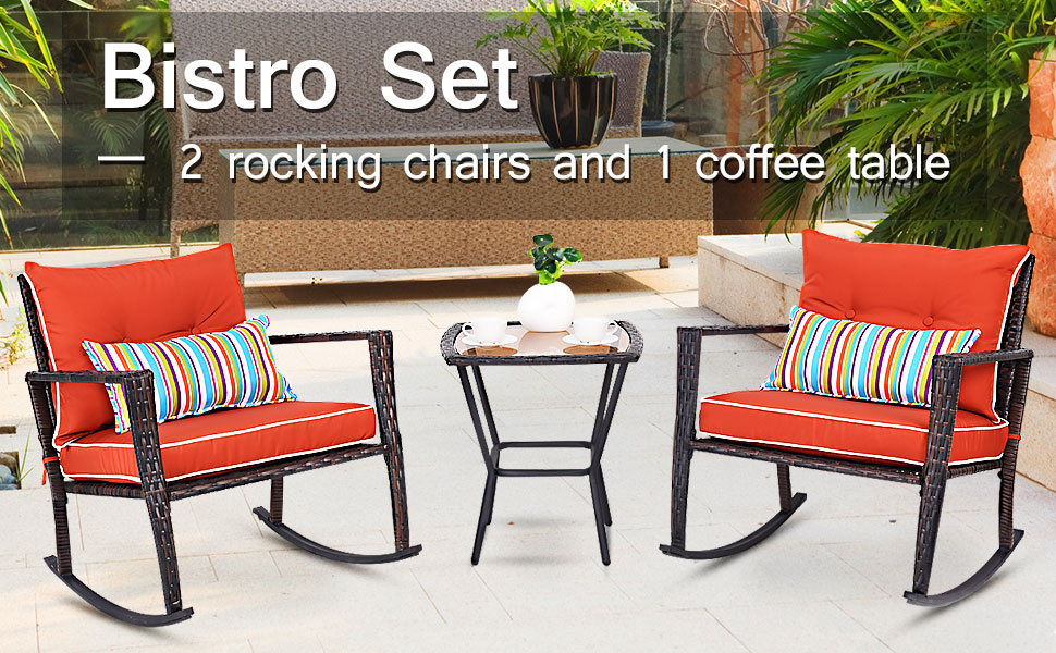 Aldi rocking deals chair bistro set