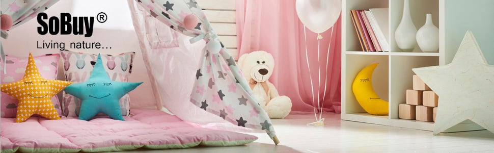 SoBuy KMB35-W Bibliothèque Enfants Étagère à Livres Étagère De Rangement Pour Livres Et Jouets Meuble De Rangement Organisateur De Jouets Et Livres Multifonctionnel à 2 étagères -ATMOSPHERA || Songmics Soldes Boutique