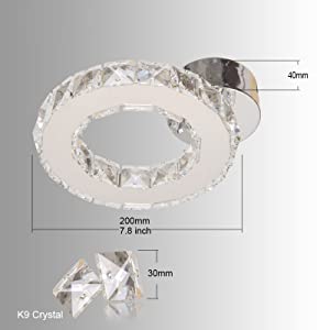 LED Wall lamp, Crystal Wall Lights