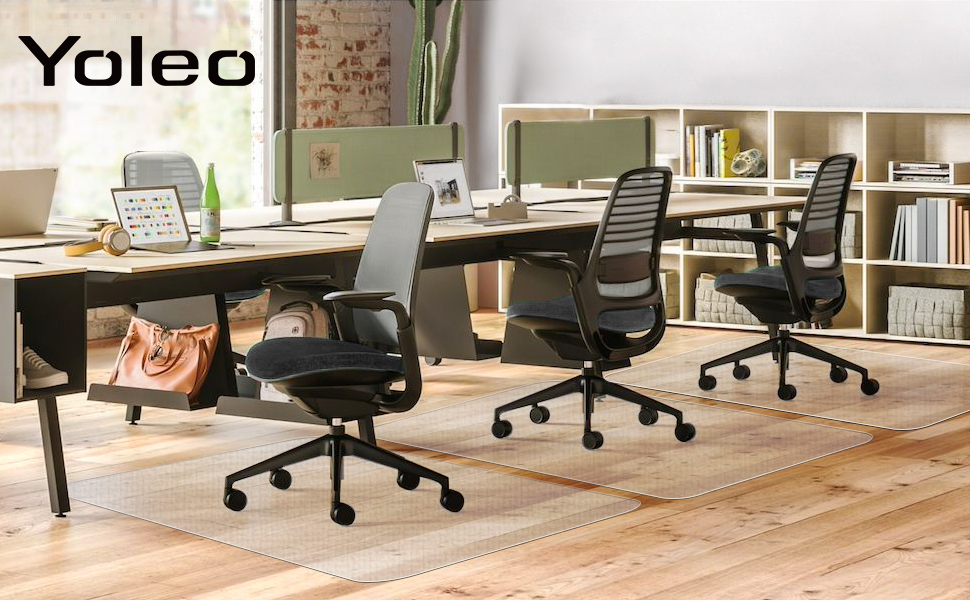 Yoleo Tapis Protège-Sol Pour Chaise De Bureau, Tapis Transparent Pour Protection De Sols Durs,Haute Résistance Aux Impacts, Antidérapant 120cmx90cm -ATMOSPHERA || VIDAXL || Safavieh Soldes