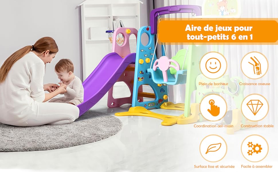 COSTWAY Ensemble Toboggan Balançoire 6 En 1 Basket-ball Football Escalade Jeu Boucle - Exterieur Intérieure 3 - 8 Ans Violet -Pas Cher Clair Jardin Magasin AAHKMJXYDAFdJAOAIMEbOAchlkWZ0oakZn uVZ0mPidMNbILvCvspZ4oG3fPgIqc1P05C5SmPDKg0UZdk7akth5Ajtiy C5QJQ4nBK1R69pTcIrtJWsmMZXmSte7pr 9HtloyyTnEmtWygnmuYoOF0HnO d3GNDRSTQvDSUNeXcwslVKNFCsnvYn qKmztj8GA=
