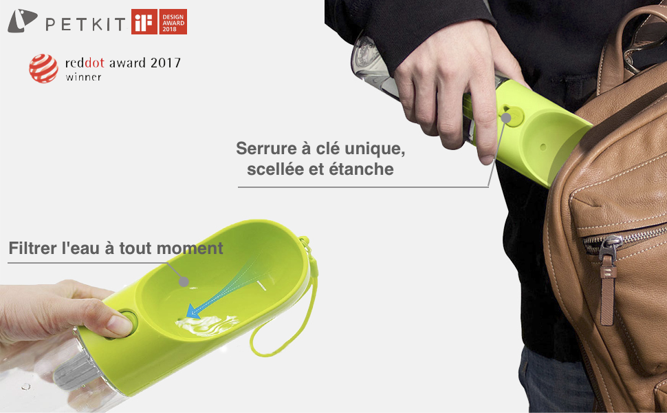 Gourde Pour Chien Portable Voyage Bouteille Chien et Chat Pet Travel Water Drink Bouteille