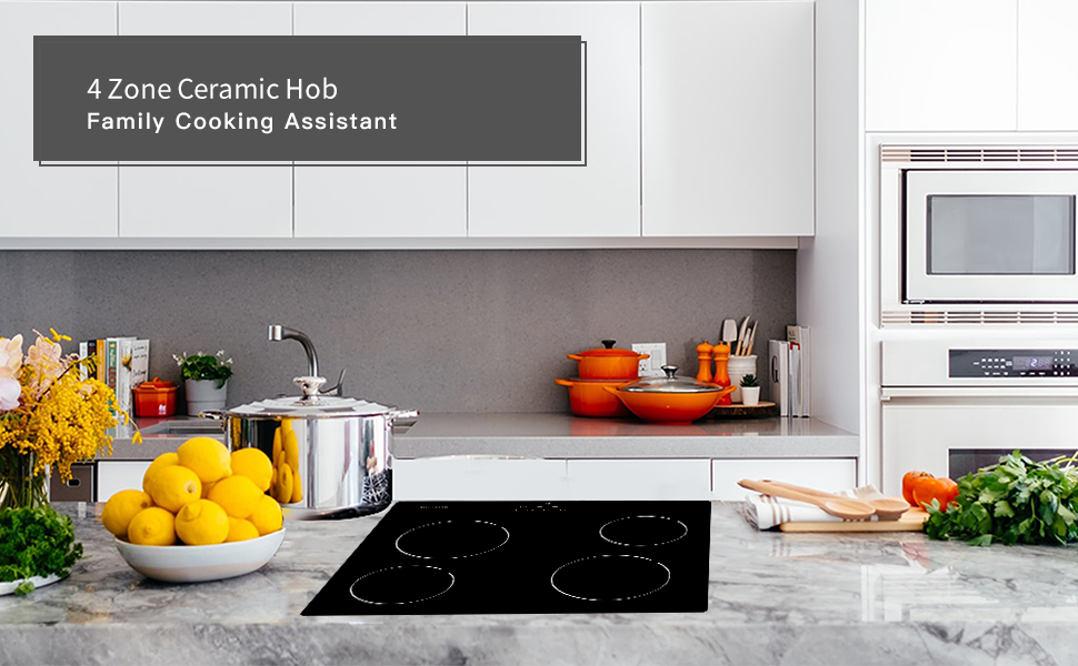 NOXTON Table de Cuisson 4 foyers