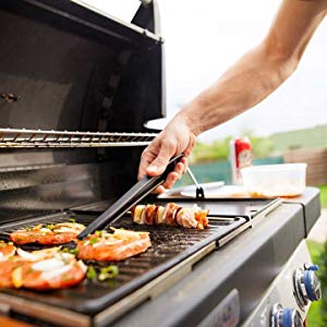 4 Plaques Chaleur Acier Inox Pour BBQ Gaz - Remplacement Gril Campingaz, Char-Broil, Landmann - 41x10cm