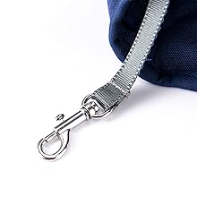 laisse courte au dedans de ce sac à dos transport chien
