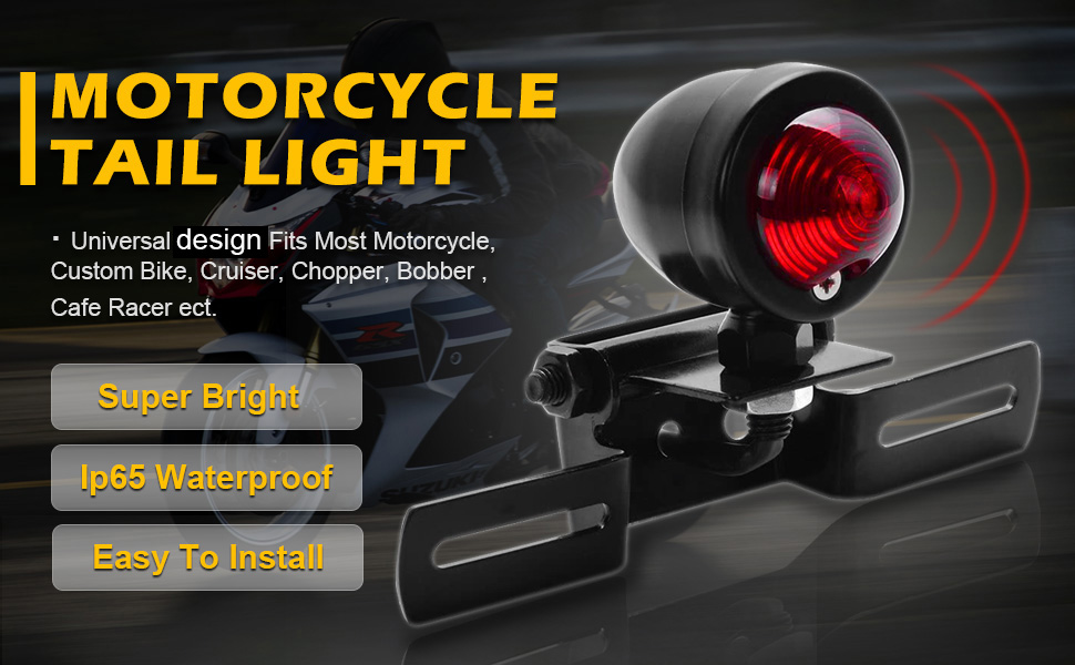 Motorcycle Tail Light Brake Stop Running Light