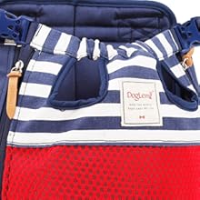 L'élastique sur l'encolure de sac transport chien