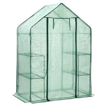 Invernadero para Jardín, Vivero de Plantas con 4 Estantes, Casa de