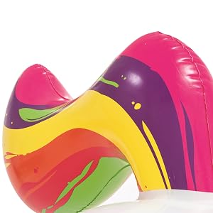 Bestway 41113 Float’N Fashion unicorno arcobaleno cavalcabile, pupazzo galleggiante