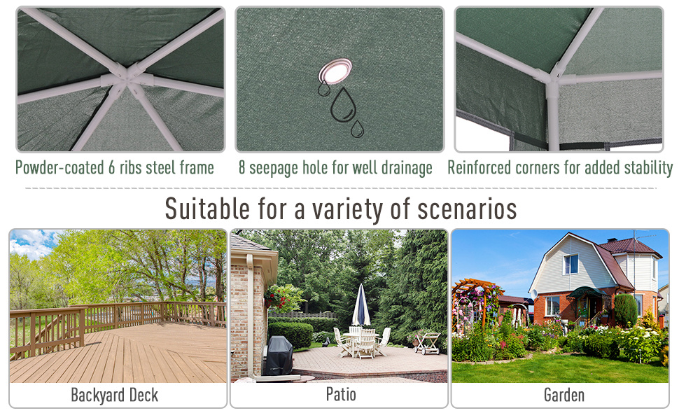 Outsunny Garden Hexagonal Gazebo Patio Outdoor Canopy Patio Party Tent Green -Outdoor Furniture Store AAHKMJXYDAFdJAOAIMEbOAchlkWZ0oakZn uVZ0mPidMNbILvCvspZ4oG3fPgIqc1P05C5SmPDKg0UZdk7akth5ArJU5OC o7GwTm4tACGm6yzmPZ01dn71AHmQVB0H2nlQBzVFBhGWGEHk3aUvdqPFTEgnCVU48wpfSJfjAQSGwdJbxhS1 Pus TJ5ZbJqGbP4=
