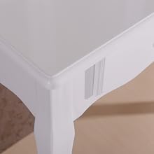 WOLTU Dressing Table White with a Large Mirror Makeup Vanity Table Bedroom Dresser Set with Dressing