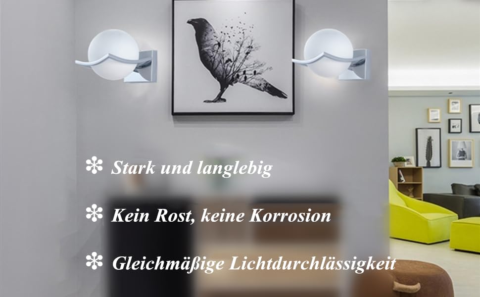 Neuheit LED Wandleuchten Lampen Glaskugel Wand für Zuhause