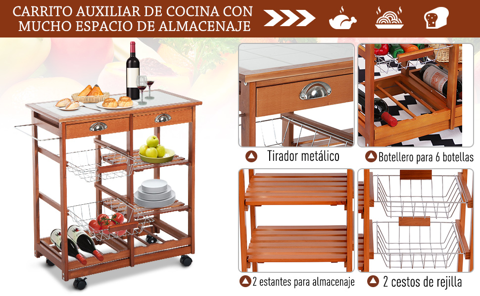 Mueble auxiliar Botellero K105BKR