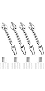 Accessoire pour voile d'ombrage.