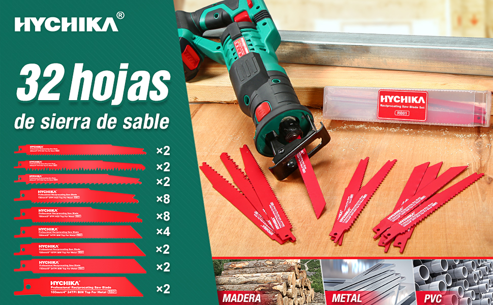 Hojas de Sierra Sable
