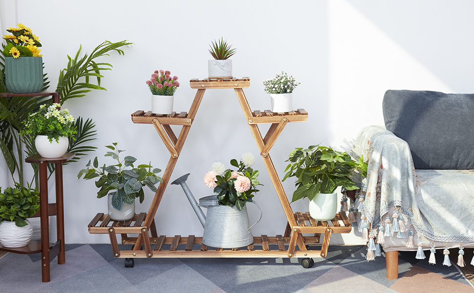 Soporte para plantas con niveles.