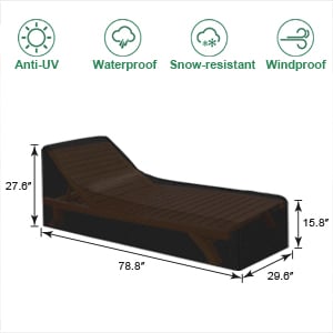 Housse de Chaise Longue de Jardin