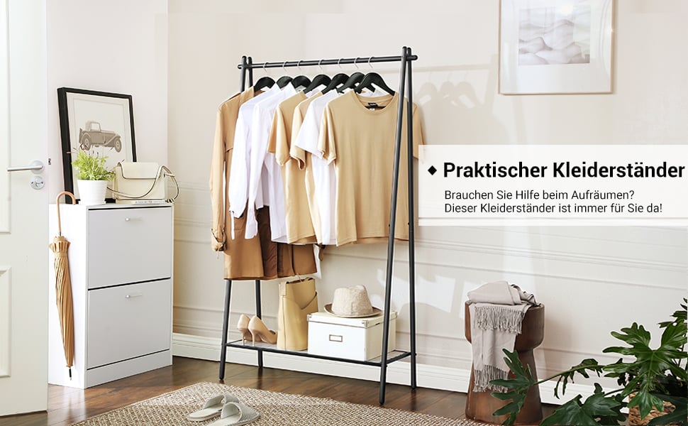KleiderstÃ¤nder aus Eisen HSR23BK
