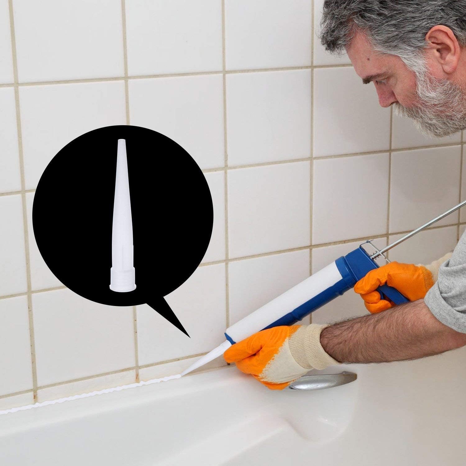 13 Pieces Finition De Joints Silicone Et Lisseurs De Joints Outils D'étanchéité à Cadres, Kit D'Outil De Scellage Et De Calfeutrage Pour Salle De Bain Cuisine JUNJUN -Pas Cher Pro Bricoleur Magasin