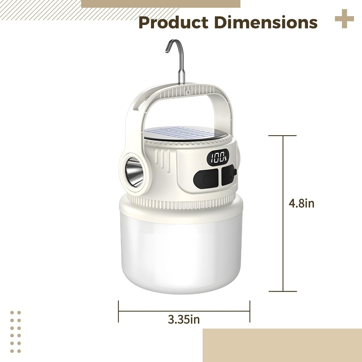 Lampada A Gas Portatile Per Campeggio Con Serbatoio Vuoto Ricaricabile – Lanterna Da Escursionismo Compatta, Luminosità Regolabile, Alimentata A Gas Isobutano (bombola Non Inclusa) - 2