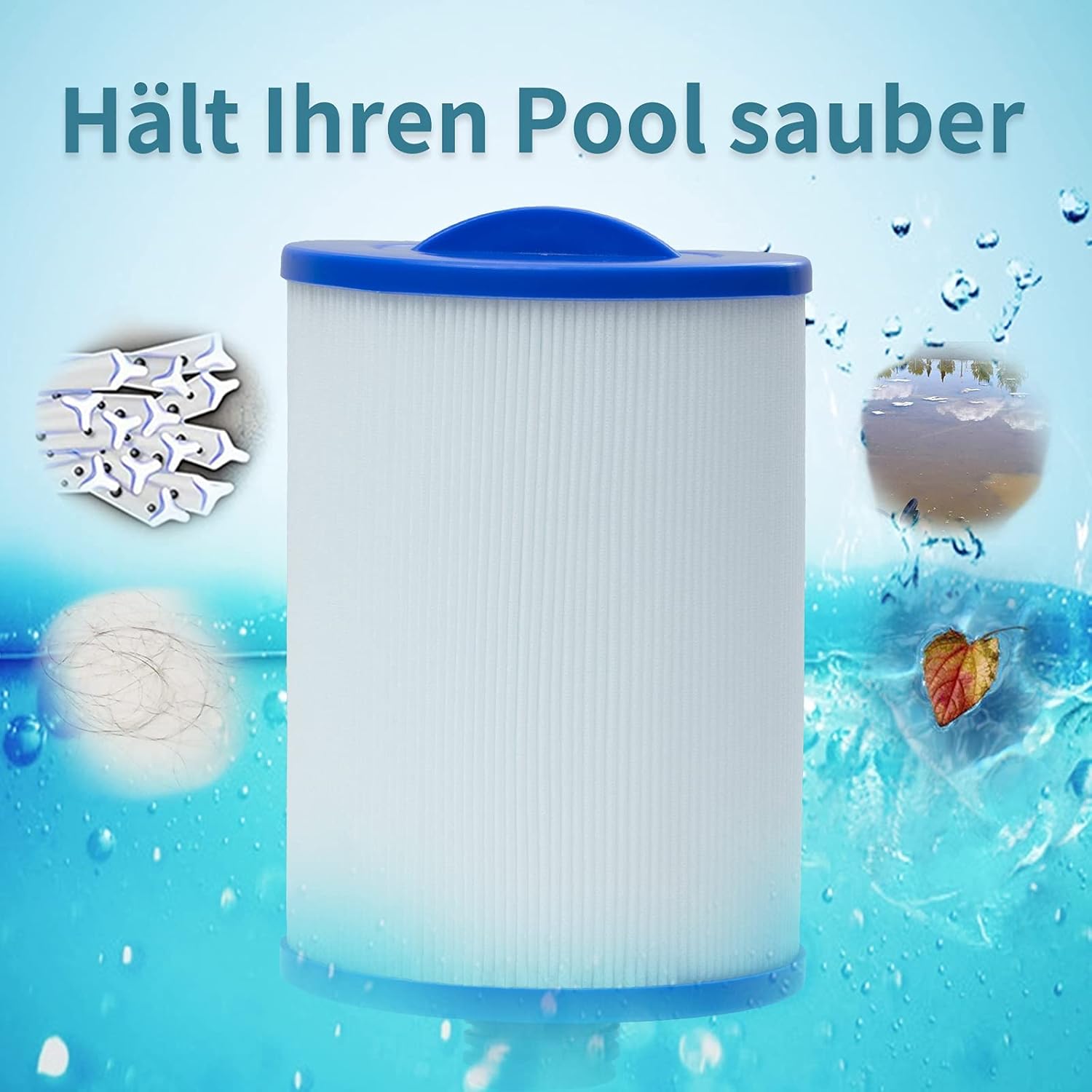Lot De 2 Cartouche Pour Filtre à Jacuzzi, Pour Spa, Unicel 6CH-940, Pleatco PWW50P3, Waterway Front Access Skimmer Et Filbur FC-0359 -Piscine Soldes