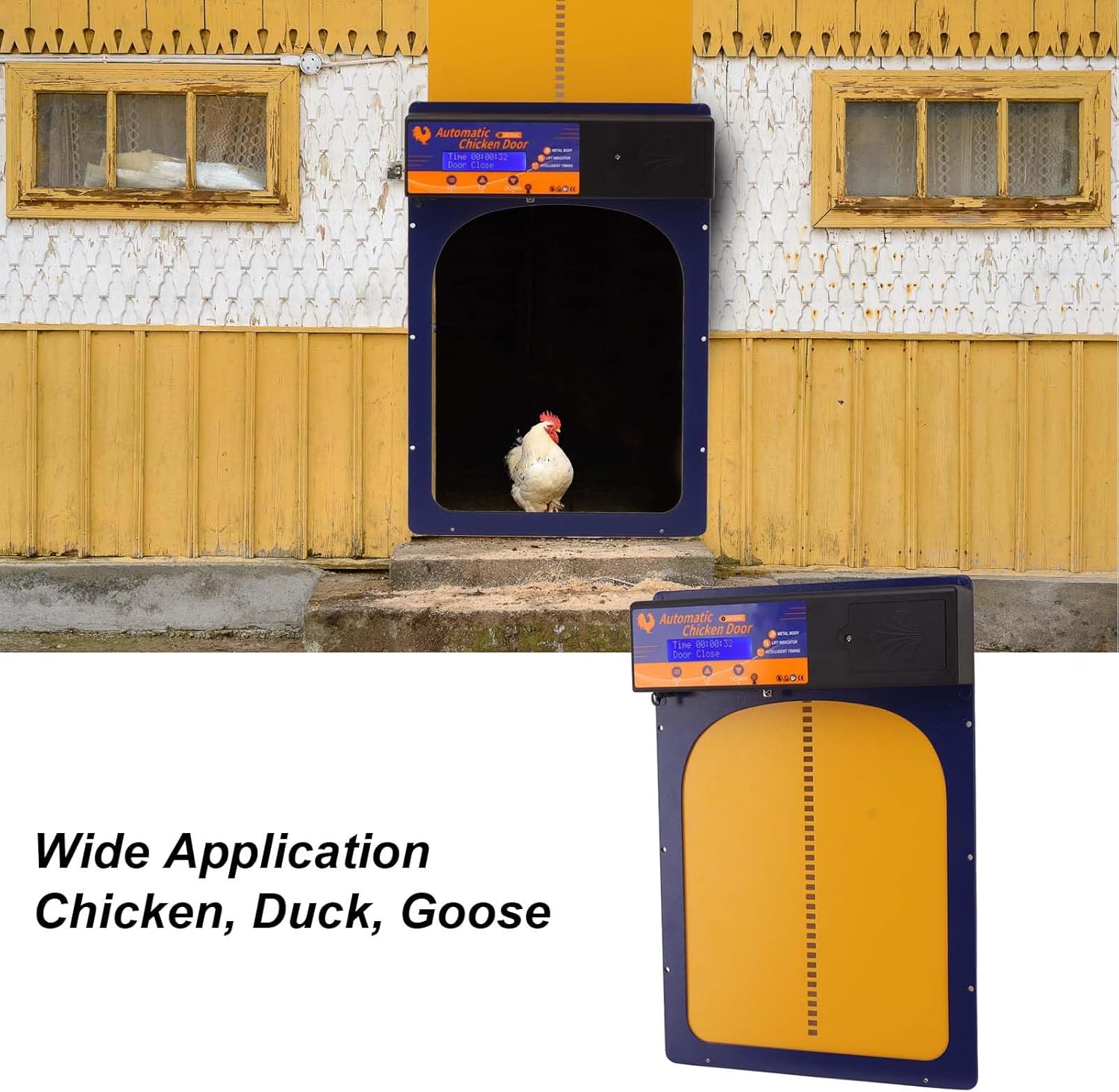 Puerta automática para gallinero