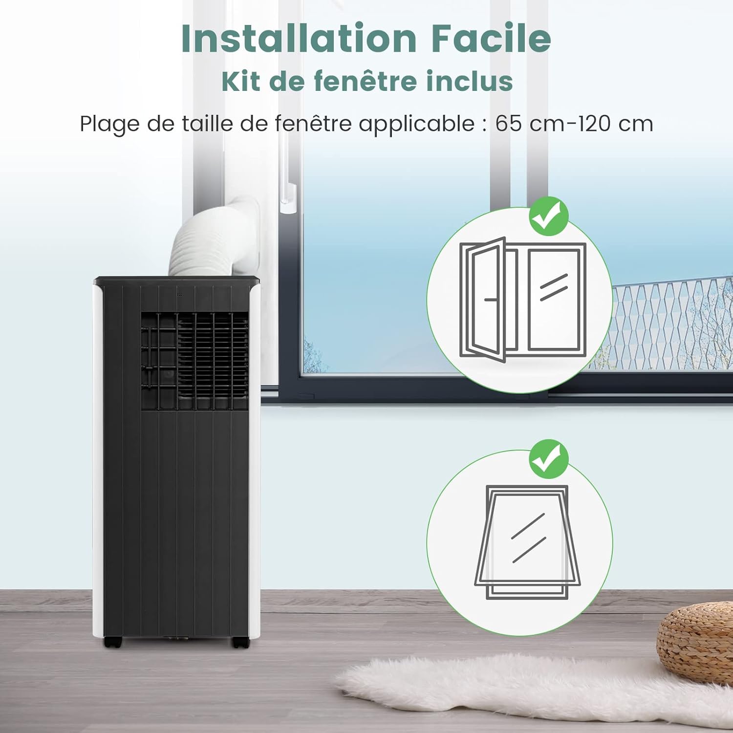 COSTWAY Climatiseur Mobile Silencieux 9000BTU 4 En 1 [Classe énergétique A] Contrôle APP Avec Refroidisseur Ventilateur Déshumidificateur Mode Veille Minuterie 24H -Climatiseur Et Ventilateur AAHKMJXYDAFdJAOAIMEbOAchlkWZ0oakZn uVZ0mPidMNbILvCvspZ4oG3fPgIqc1P0CyNN0B9DGHa5bXv3 IWmdidihRWOcbQ4YET2cSJiT5A==