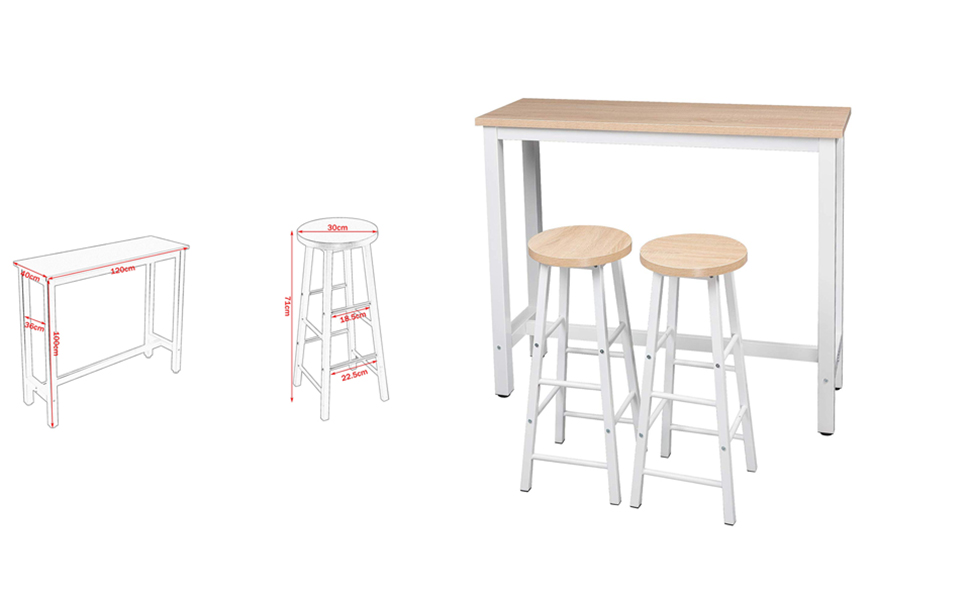 Set Tavolo e Sgabelli