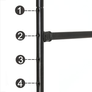 Appendiabiti in Stile Industriale con Rotelle