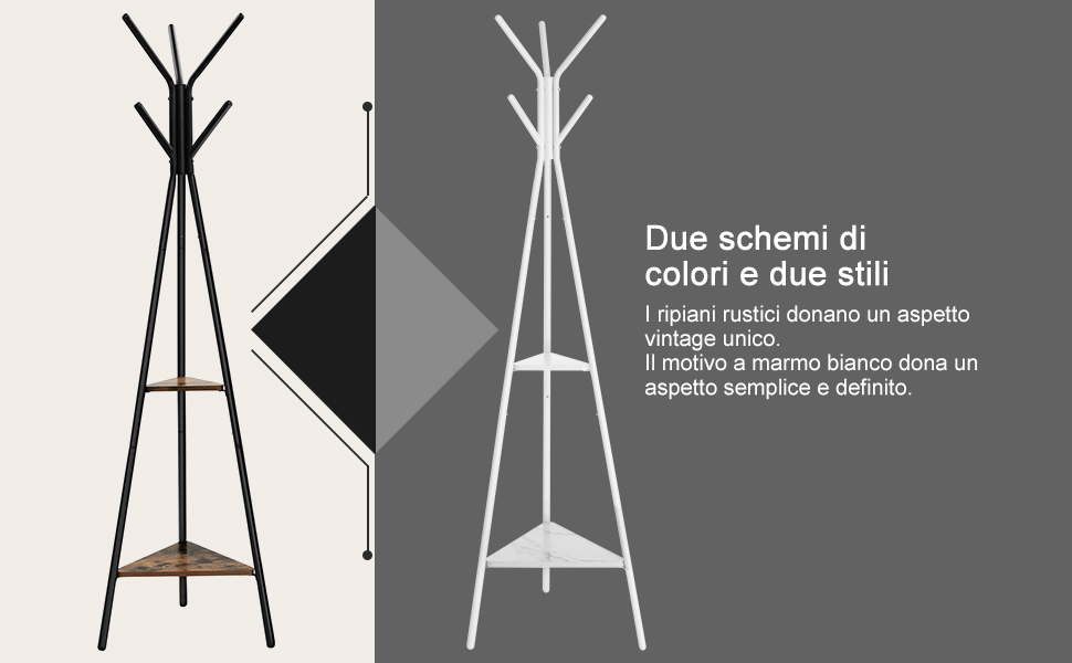 Appendiabiti bianco con design di cavalli