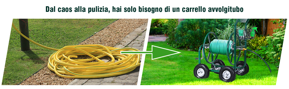 Carrello Avvolgitubo da Giardino