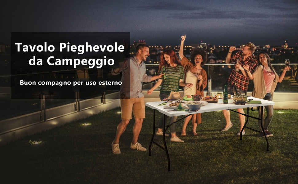 tavolo pieghevole da campeggio