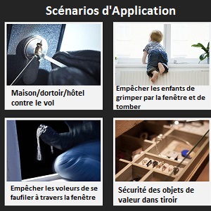 Sistema de seguridad para el hogar con sensor magnético inalámbrico y alarma para puertas y ventanas para niños