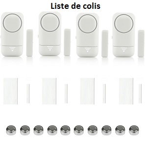 Sistema de seguridad para el hogar con sensor magnético inalámbrico y alarma para puertas y ventanas para niños