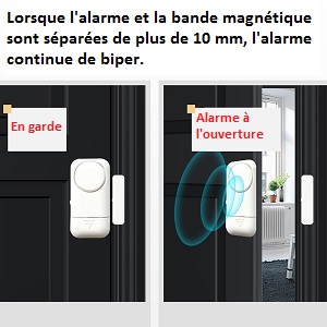 Sistema de alarma magnético inalámbrico para puertas y ventanas, para la seguridad del hogar y de los niños
