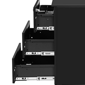 Gabinete de Archivos Móvil, con 3 Cajones, Cierre, para Documentos de