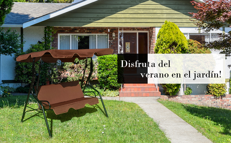 COSTWAY Balancín Columpio Jardín Con 3 Plazas Con Techo Banco Para Terraza Balcón Patio Exterior (Marrón) -Mano Mano Ventas AAHKMJXYDAFdJAOAIMEbOAchlkWZ0oakZn uVZ0mPidMNbILvCvspZ4oG3fPgIqc1P0E2Ldd2SM5eyc0OVoiwAdSdzDEn6abeuTe1sHh2DnlMDFWJwjvRyeBWl3gaQTzpjsY17l1op5YF2SFaTIt1czN86awgQpV3z7PWcFctwi6