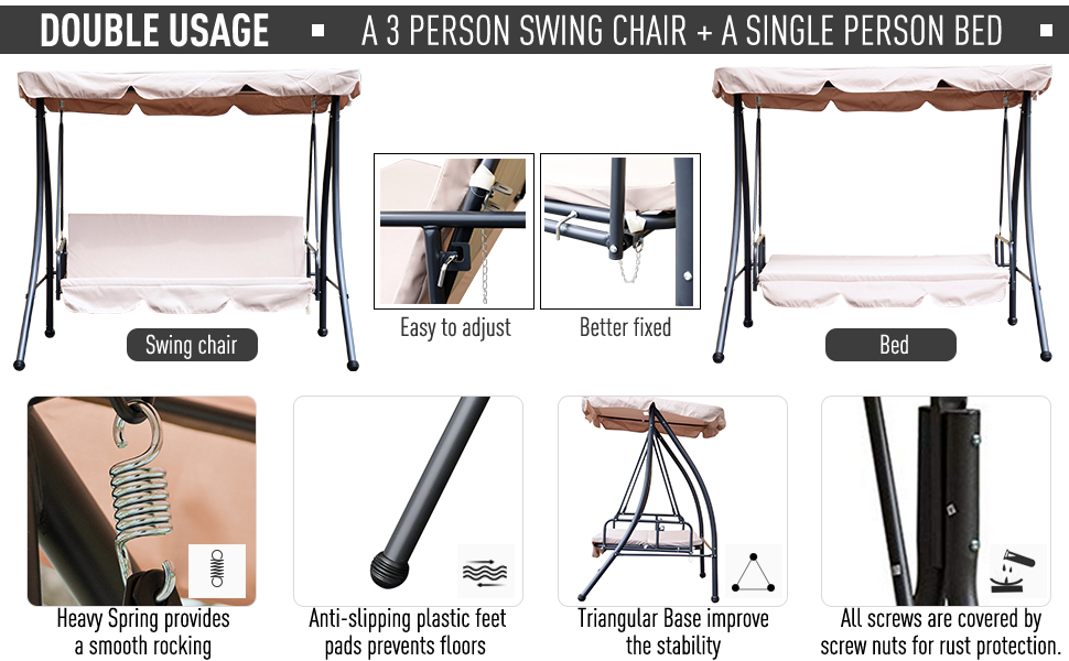 Outsunny 2-in-1 Patio Swing Chair 3 Seater Hammock Cushion Bed Tilt Canopy Beige -Outdoor Furniture Store AAHKMJXYDAFdJAOAIMEbOAchlkWZ0oakZn uVZ0mPidMNbILvCvspZ4oG3fPgIqc1P0E2Ldd2SM5eyc0OVoiwAdSdzDEn6abeuTe1sHh2DnlMPRkoqcaP7VdFCozd 7DME7F9UGBnrrtkGv8qEaeJKKXD92K1gscGVkoyzXKkBFPLYR4L3v4vrYG1g7jyM4NWgyvqQReyVscuCoB9nByT vTJw3IhMNXUfXNKu3GUvKKd08sBUSfoONkWQLdhOZFvjE=