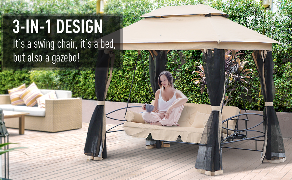 Outsunny 3 Seater Swing Chair Hammock Gazebo Patio Bench Outdoor Beige -Outdoor Furniture Store AAHKMJXYDAFdJAOAIMEbOAchlkWZ0oakZn uVZ0mPidMNbILvCvspZ4oG3fPgIqc1P0E2Ldd2SM5eyc0OVoiwAdSdzDEn6abeuTe1sHh2DnlMPRkoqcaP7VdFCozd 7DME7F9UGBnrrtkGv8qEaeJKKXEQhp3NiTYR