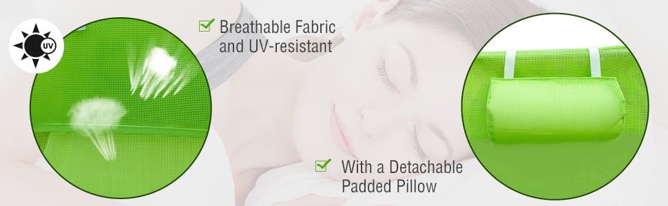 Outsunny Adjustable Sun Bed Garden Lounger Recliner Relaxing Camping Green -Outdoor Furniture Store