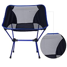 Portable Camping Chair Black Ourdoor Picnic Fishing Folding Chair