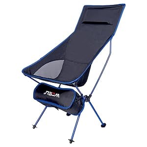 Portable Camping Chair Black Ourdoor Picnic Fishing Folding Chair