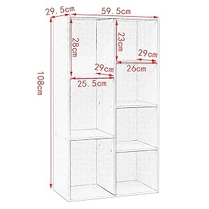 white wooden bookcase