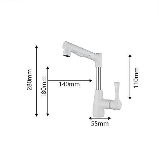 Black Waterfall Bathroom Faucet Single Handle Mixer