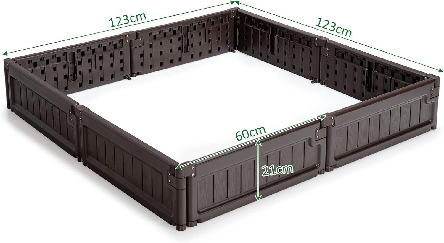 RELAX4LIFE Jardinière Surélevée Modulable En HDPE Lot De 8 Panneaux Carré Potager Extérieur Avec 8 Piquets En Métal, Utilisastion Polyvalente Bac à Fleurs Bac à Sable (Lot De 8 Panneaux, Marron) -Outsunny Eda Magasin AAHKMJXYDAFdJAOAIMEbOAchlkWZ0oakZn uVZ0mPidMNbILvCvspZ4oG3fPgIqc1P0L7kDs5CfC
