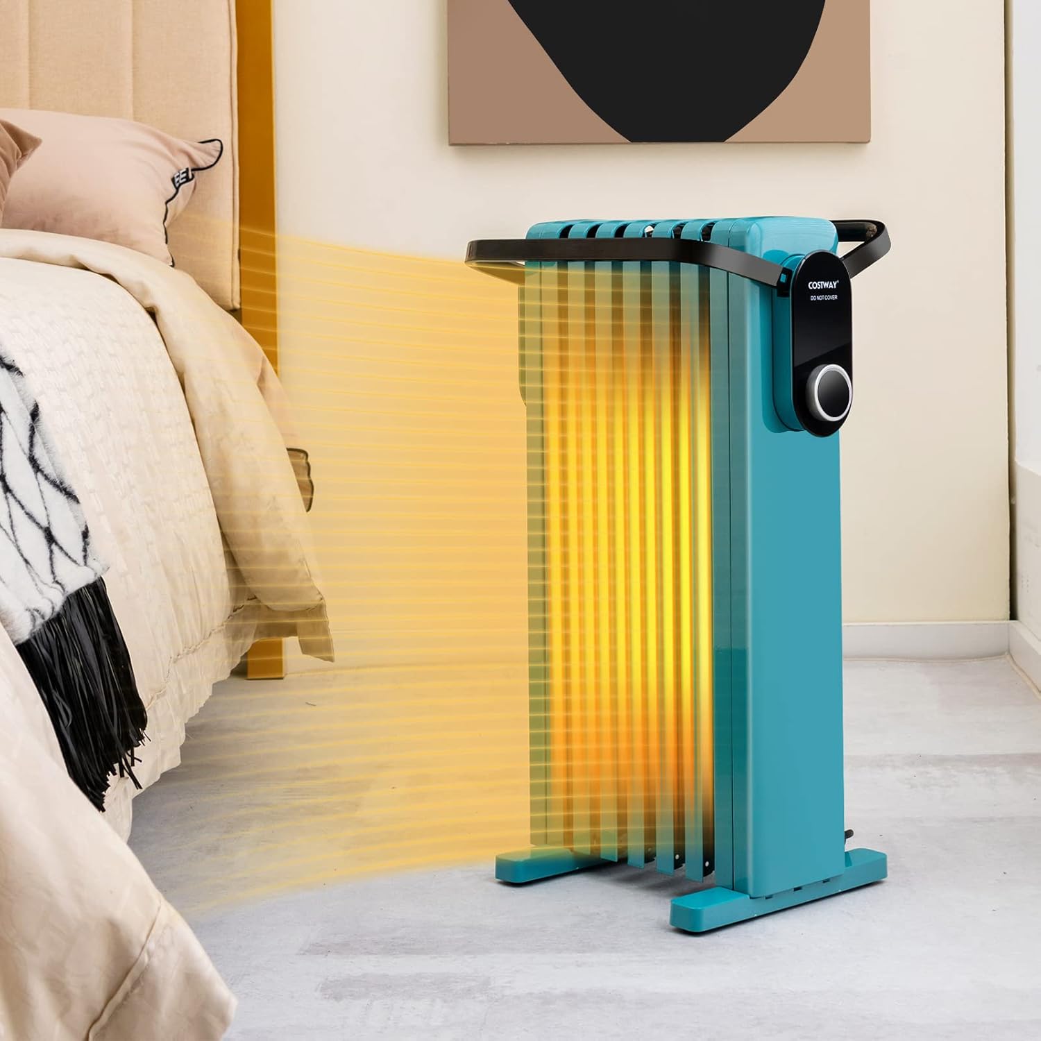 COSTWAY Radiateur Bain D'Huile 1500 W Mobile - 3 Puissance 5-35°C, 7 Eléments, Racks De Serviettes, Protection Contre Surchauffe Et Basculement, Bleu Vert -Chauffage Équipement Magasin AAHKMJXYDAFdJAOAIMEbOAchlkWZ0oakZn uVZ0mPidMNbILvCvspZ4oG3fPgIqc1P0LeUaOozqhj5fEsAzgjPsiorRX41mvg 2ukiLOGre6lg==