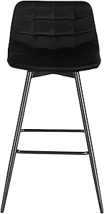 WOLTU 4X Tabouret De Bar. Chaise De Bar. Assise Rembourrée En Velours Avec Pieds Et Repose-Pieds En Métal.Noir -Homcomes Boutique AAHKMJXYDAFdJAOAIMEbOAchlkWZ0oakZn uVZ0mPidMNbILvCvspZ4oG3fPgIqc1P0OG7gYz fBg6FaGO1KCrz5GiMIBQaUZFbaXITawfPEsg==
