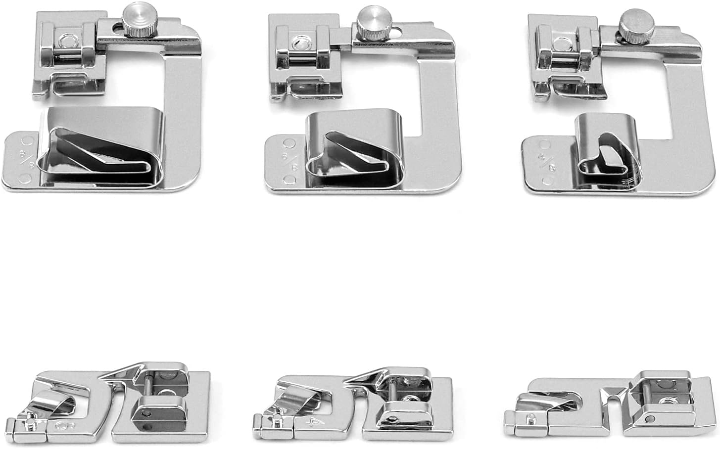Pied De Biche Ourlet Roul&eacute; CHICHENG - 6 Tailles De 3 Mm &agrave; 8 Mm - Outil